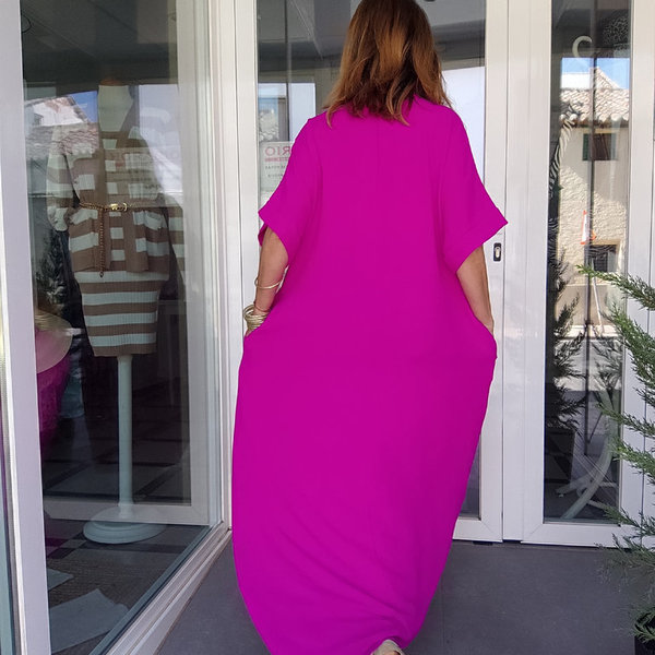 Vestido Túnica color buganvilla